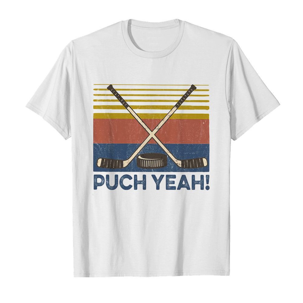 Hockey puck yeah vintage  Classic Men's T-shirt