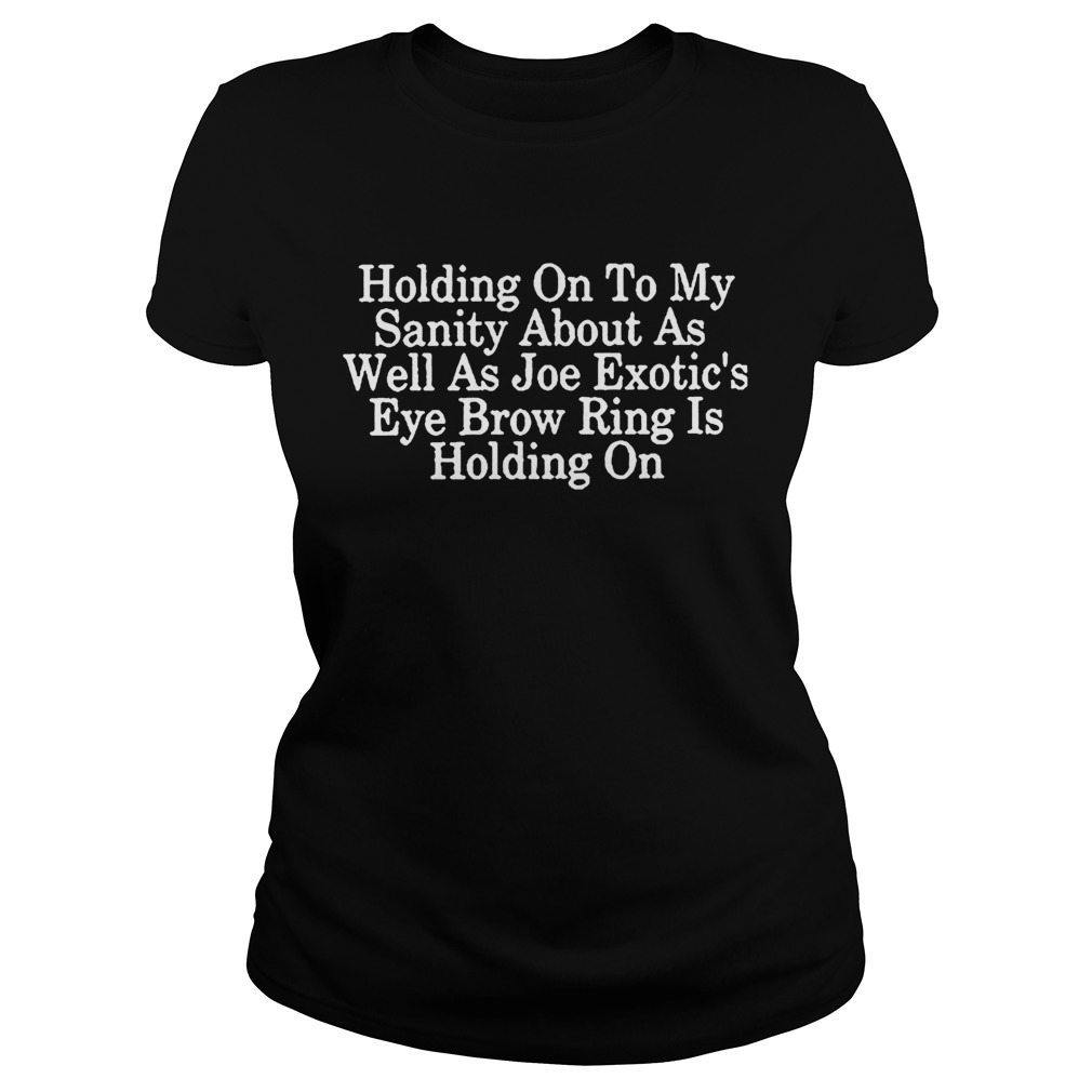 Holding On To My Sanity About Letter Print Tops Short Sleeve Seniors Joe  Classic Ladies