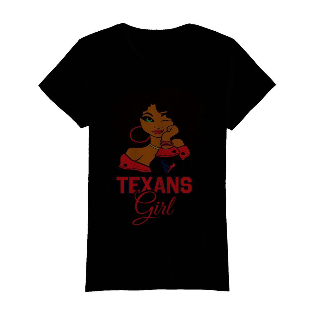 Houston Texans football black girl  Classic Women's T-shirt