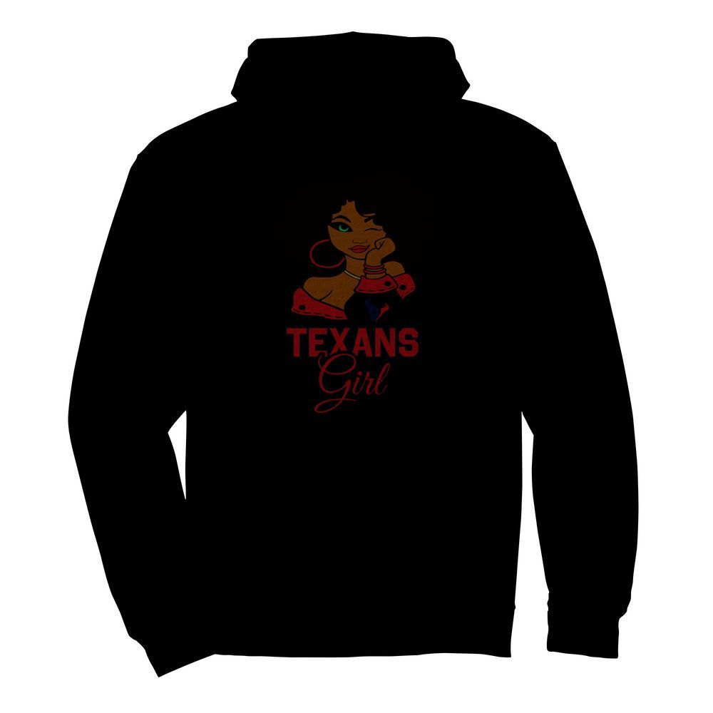 Houston Texans football black girl  Unisex Hoodie