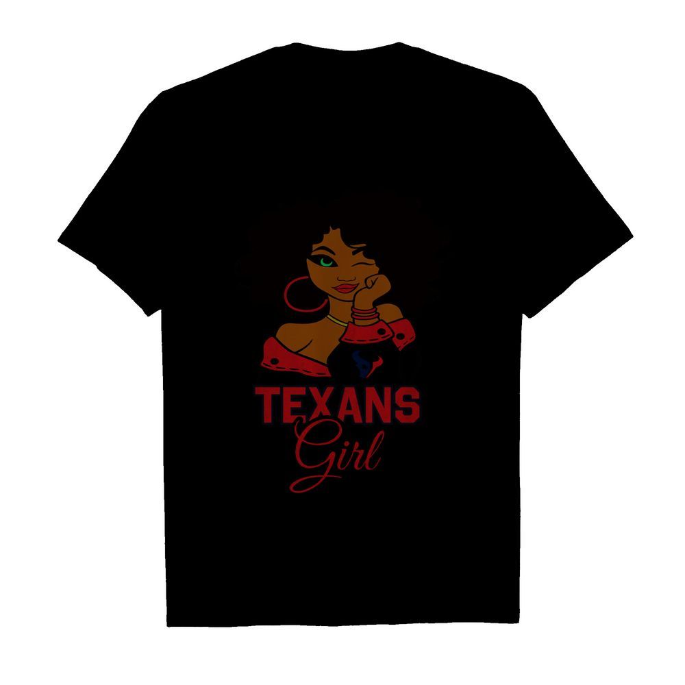 Houston Texans football black girl  Classic Men's T-shirt