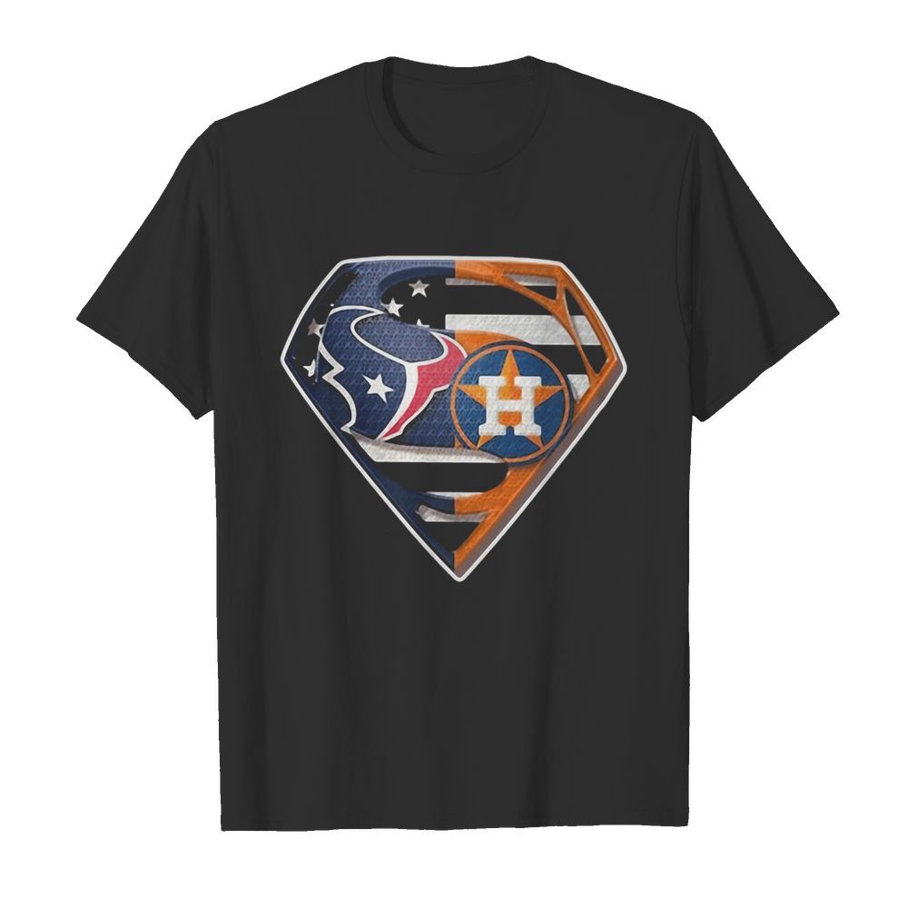 Houston texans vs houston astros diamond american flag shirt