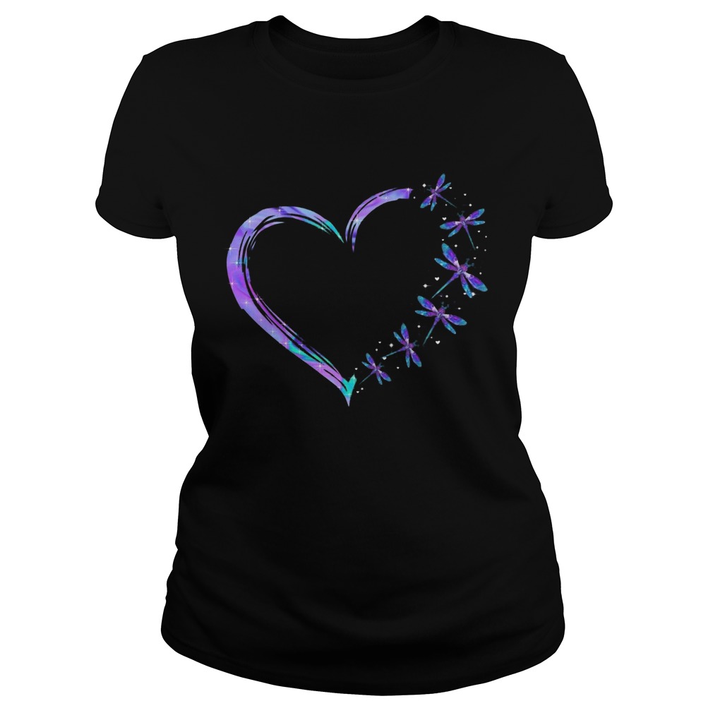 I Love Heart Dragonfly  Classic Ladies