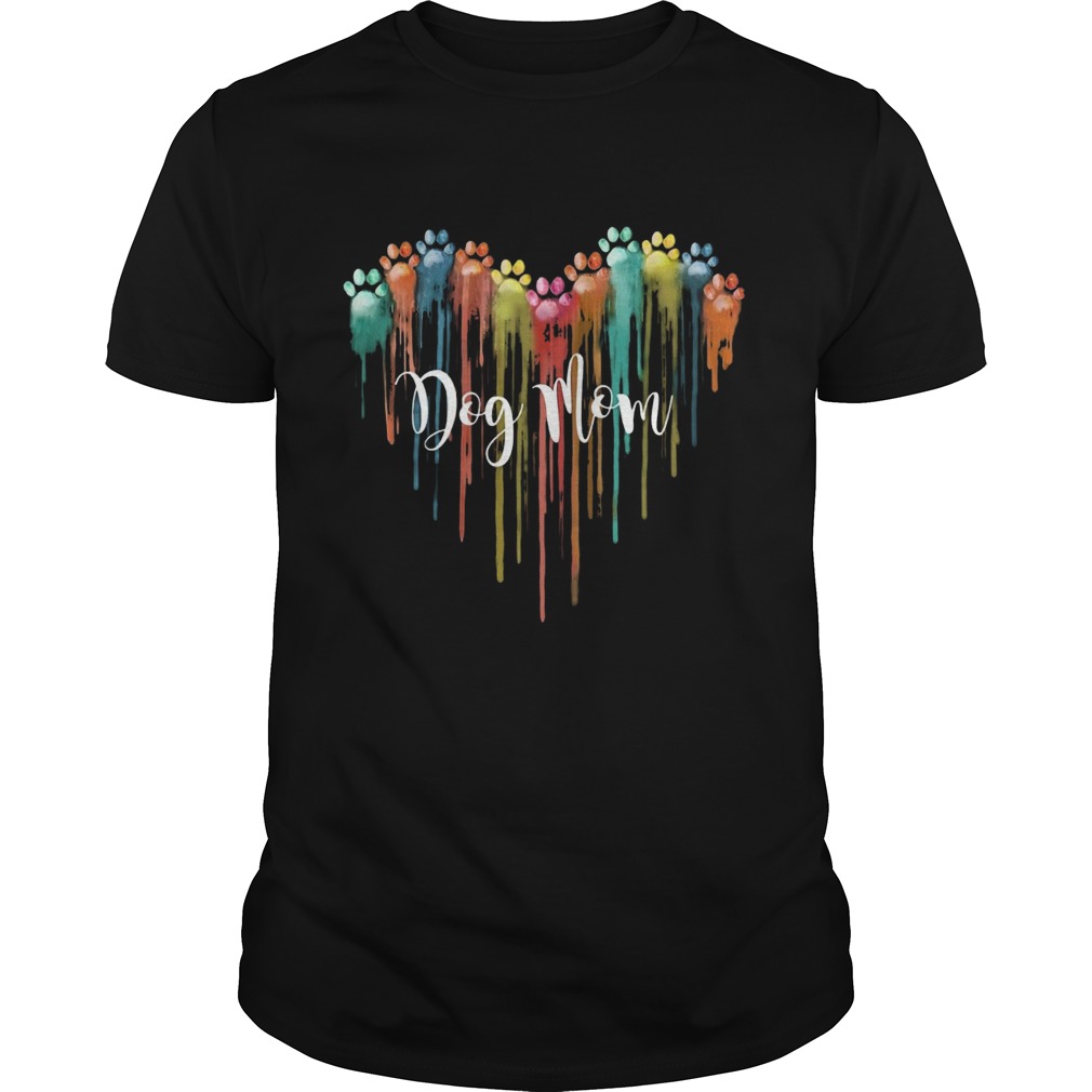 I Love Heart Paw Dog Mom shirt