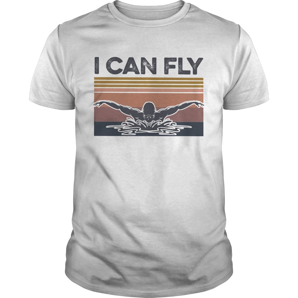 I can fly swimming vintage shirt