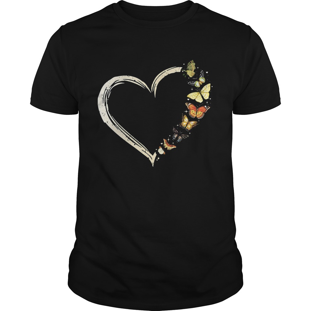 I love Butterflies heart shirt