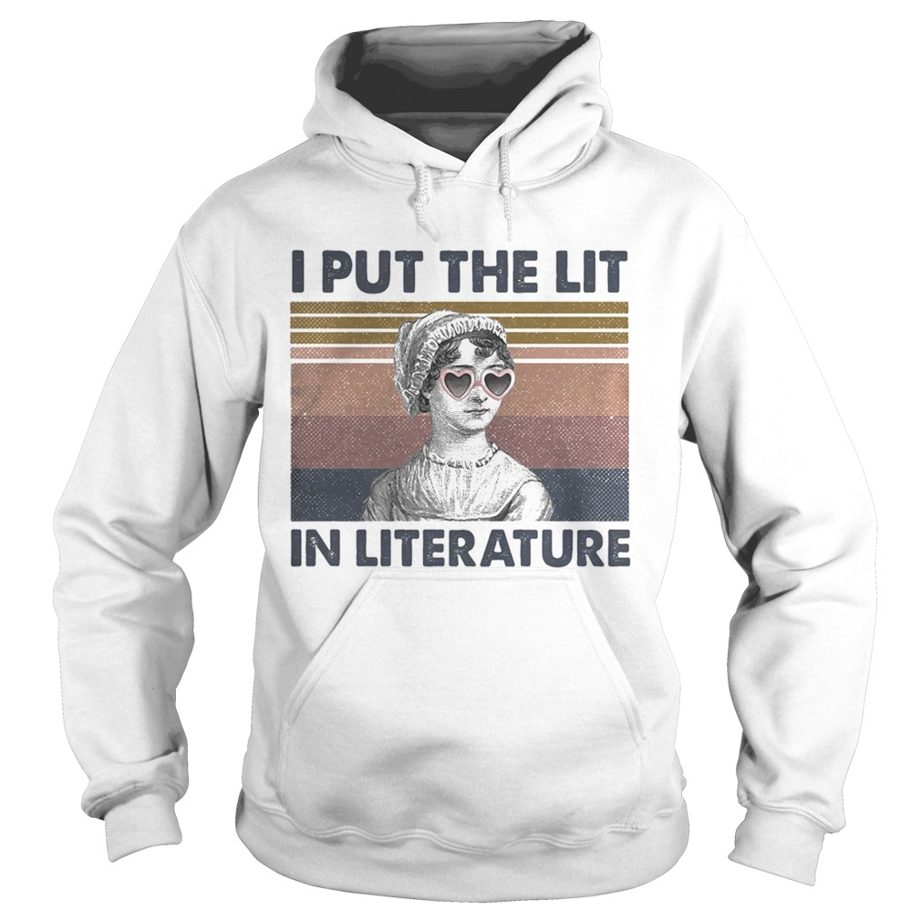 I put the lit in literature vintage  Hoodie