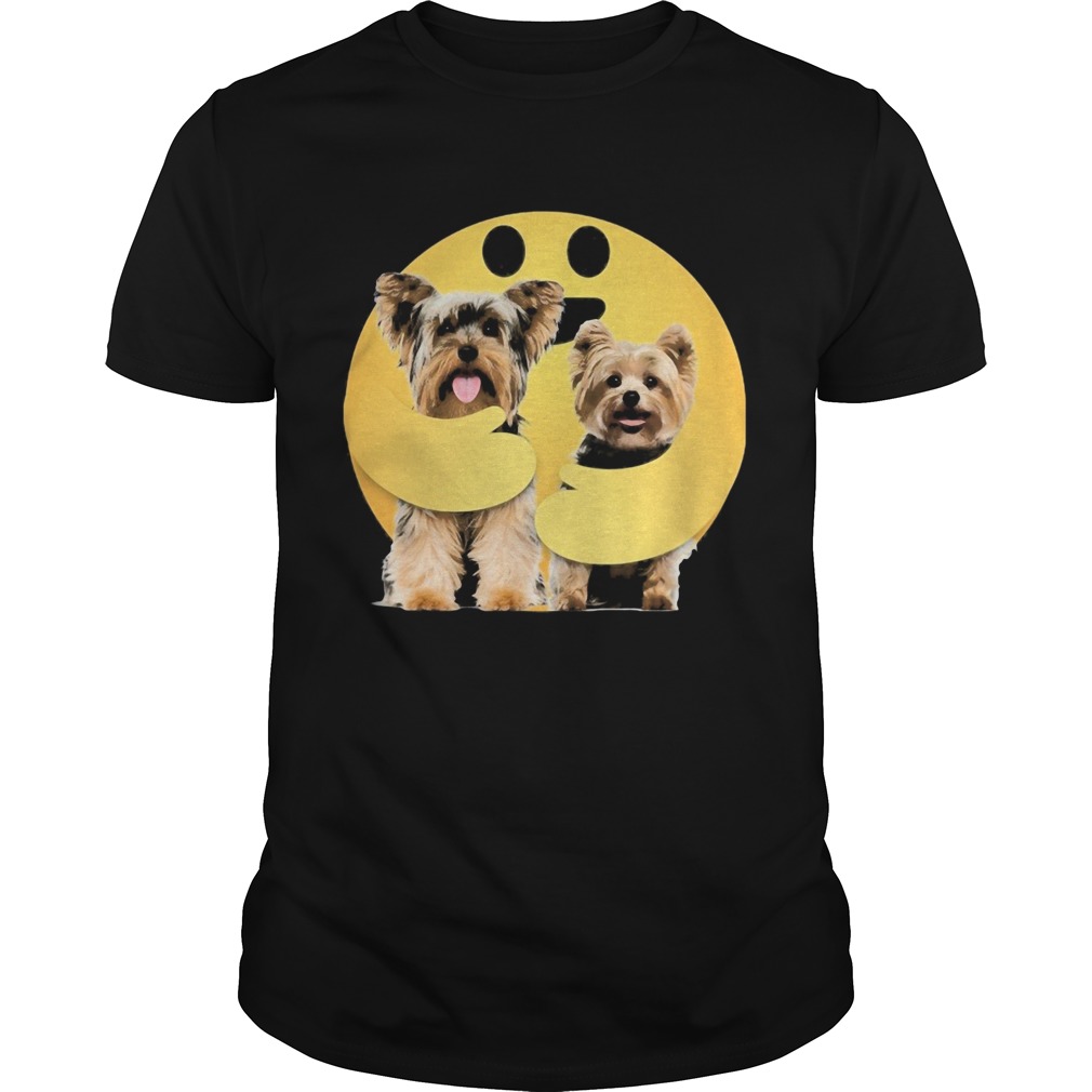 Icon hug yorkie dog shirt