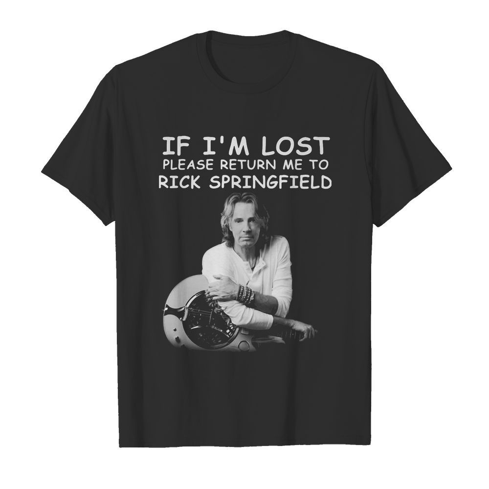 If i’m lost please return me to rick springfield guitar  Classic Men's T-shirt