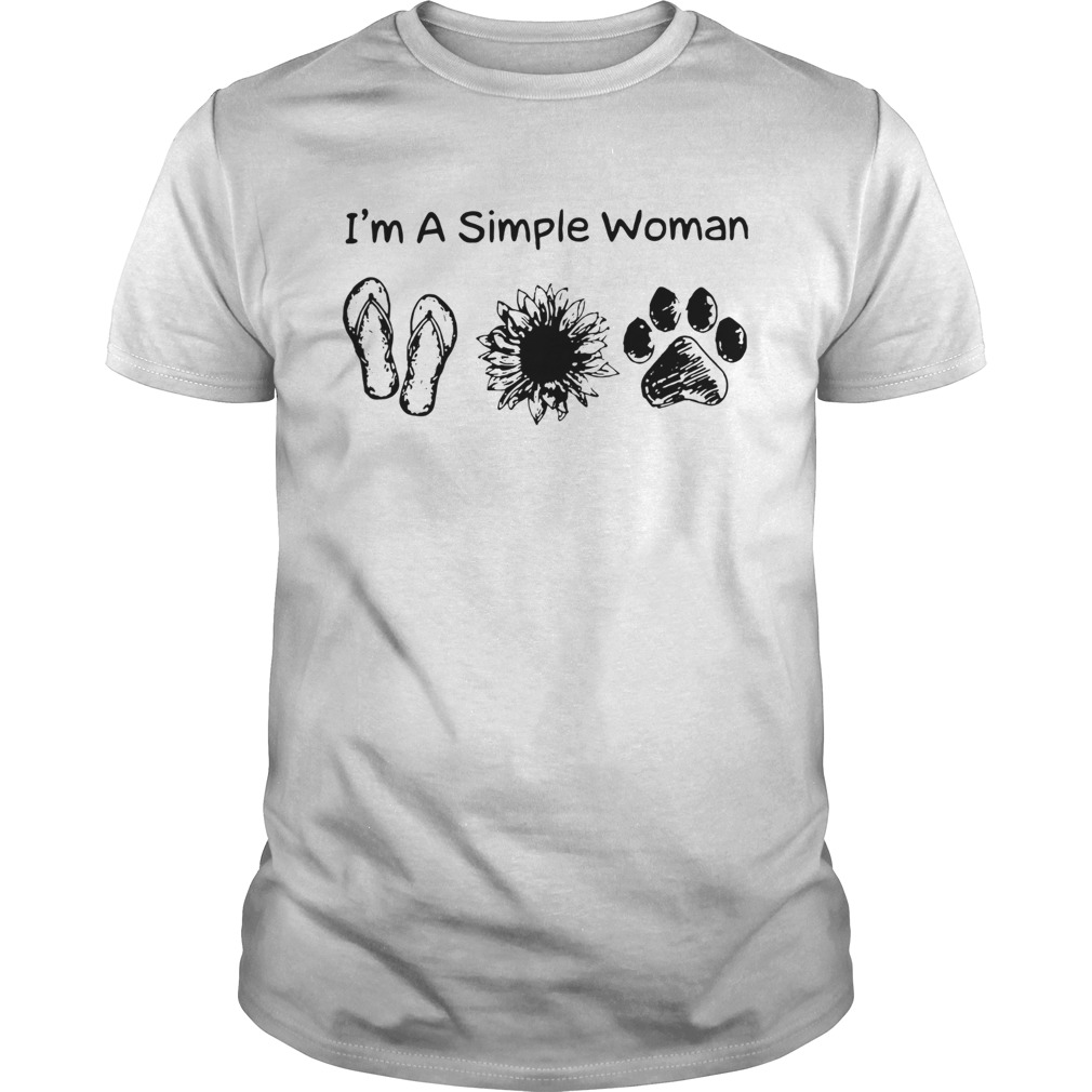 Im A Simple Woman Sunflower Paw shirt