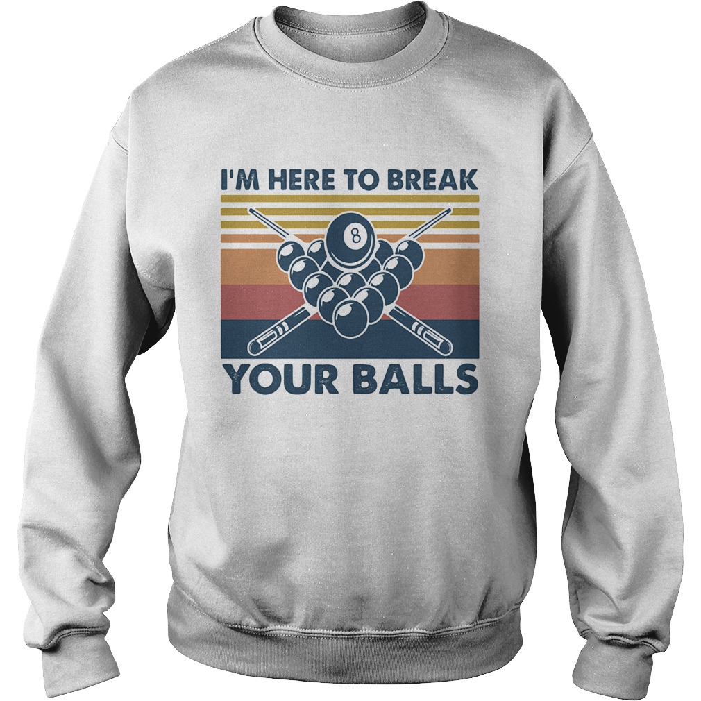 Im here to break your balls vintage  Sweatshirt