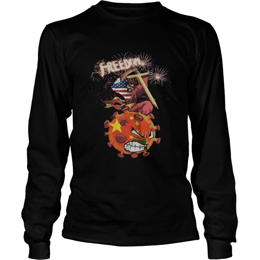 Independence Day Jesus freedom coronavirus firework  Long Sleeve