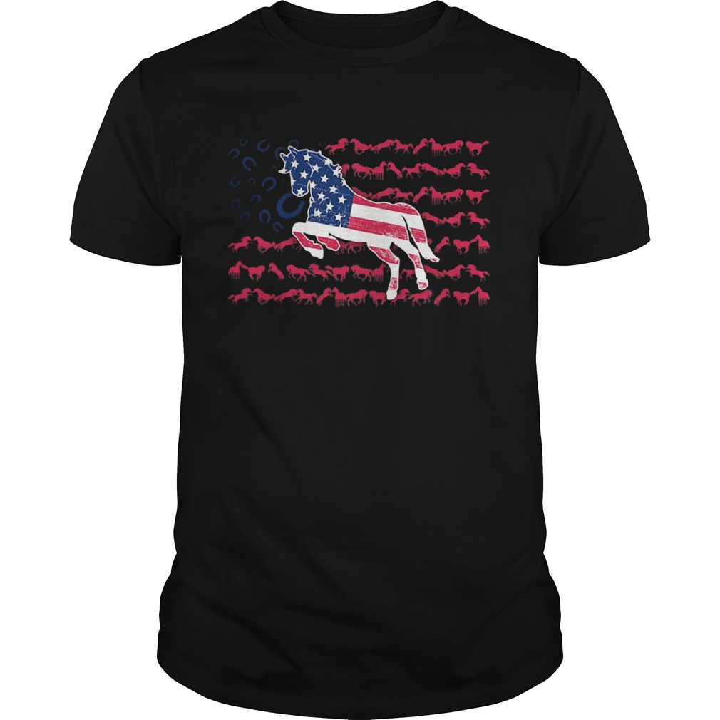 Independence Day horses running shirt