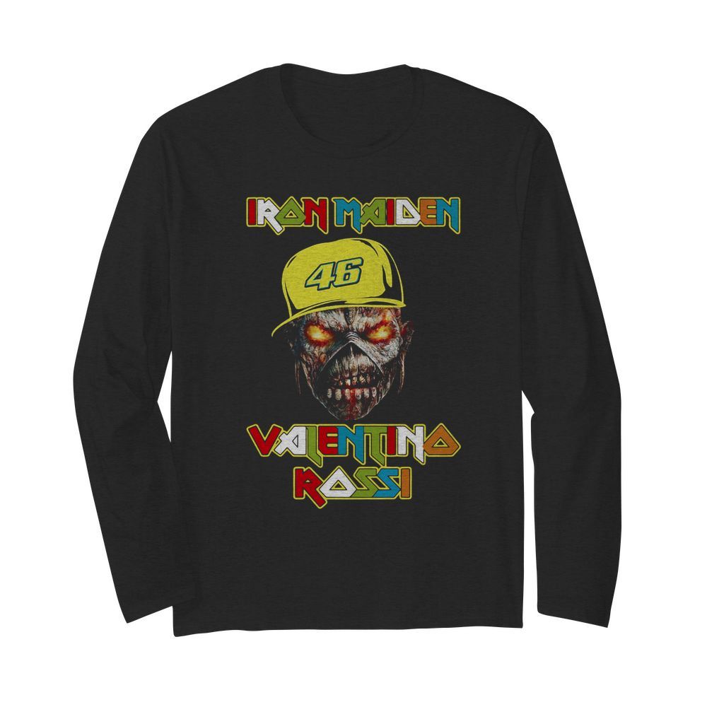 Iron Maiden Valentino Rossi  Long Sleeved T-shirt 