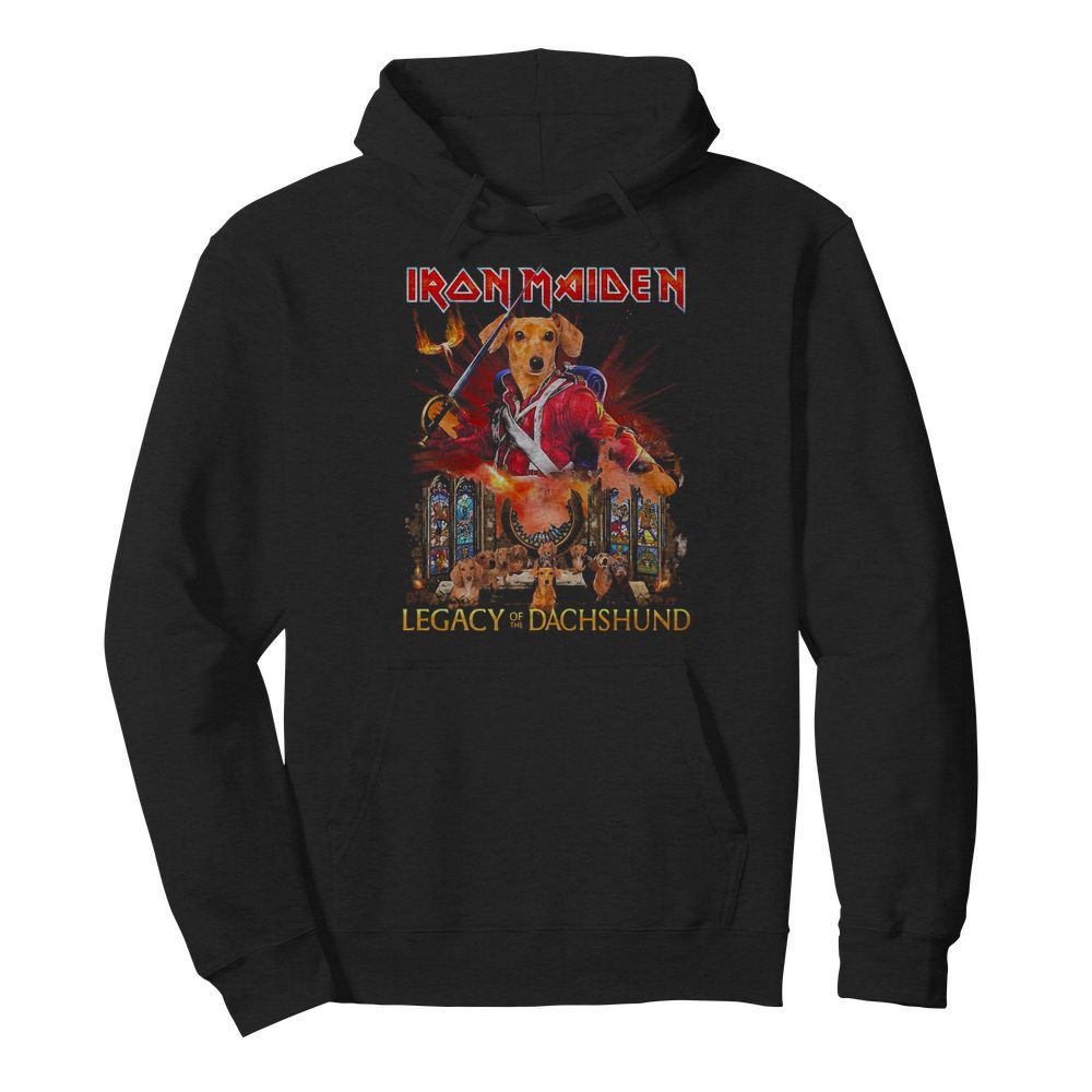 Iron maiden legacy of the dachshund  Unisex Hoodie