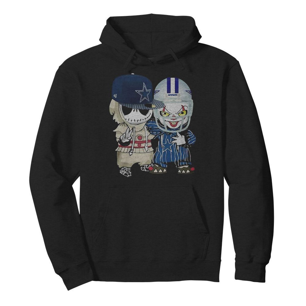 Jack skellington and joker player dallas cowboys football  Unisex Hoodie