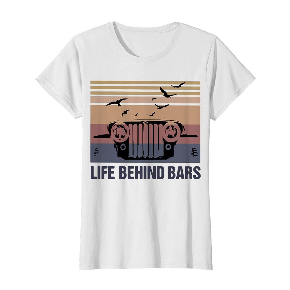 Jeep life behind bars birds vintage  Classic Women's T-shirt