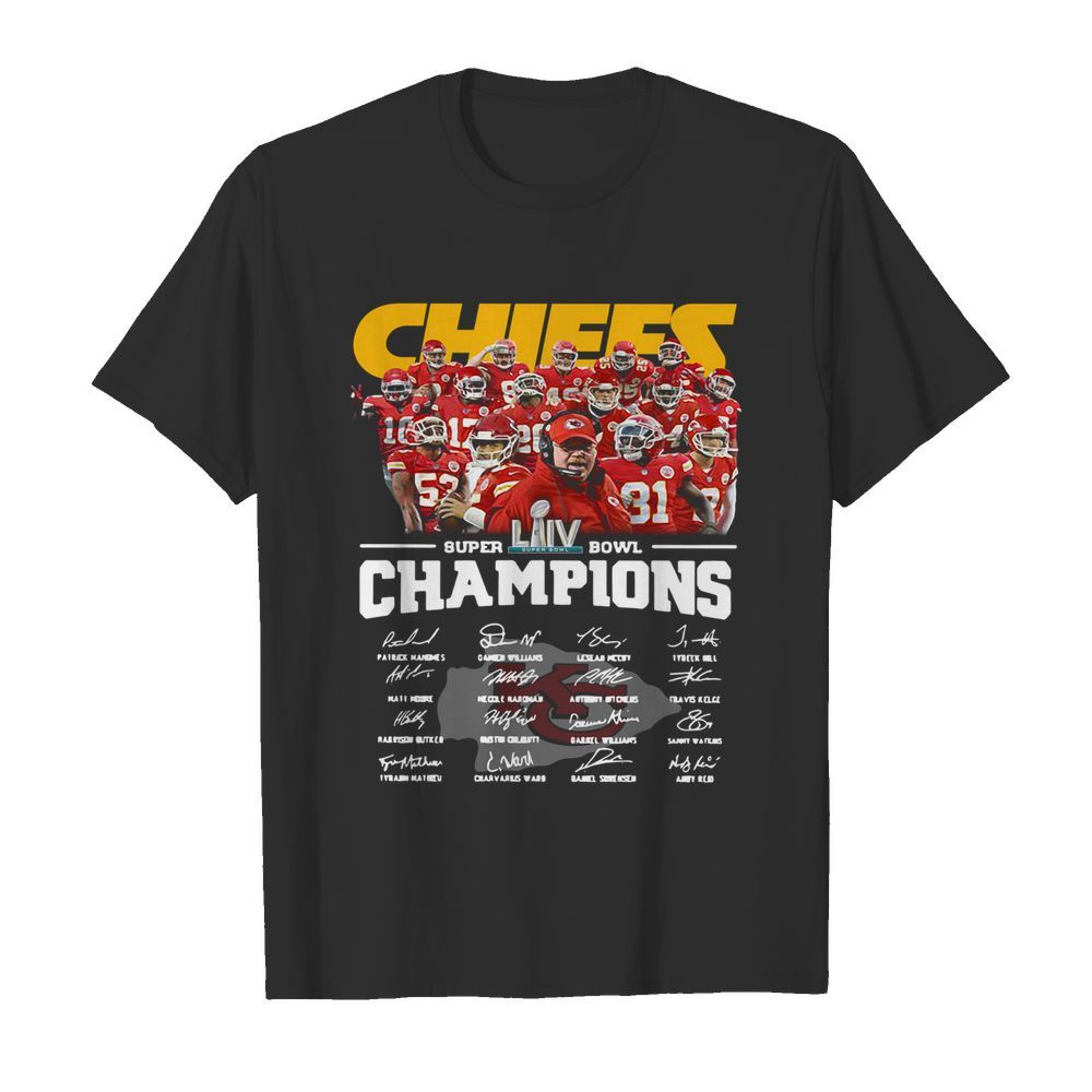 Kansas City Chiefs Super Bowl Champions Signatures shirt