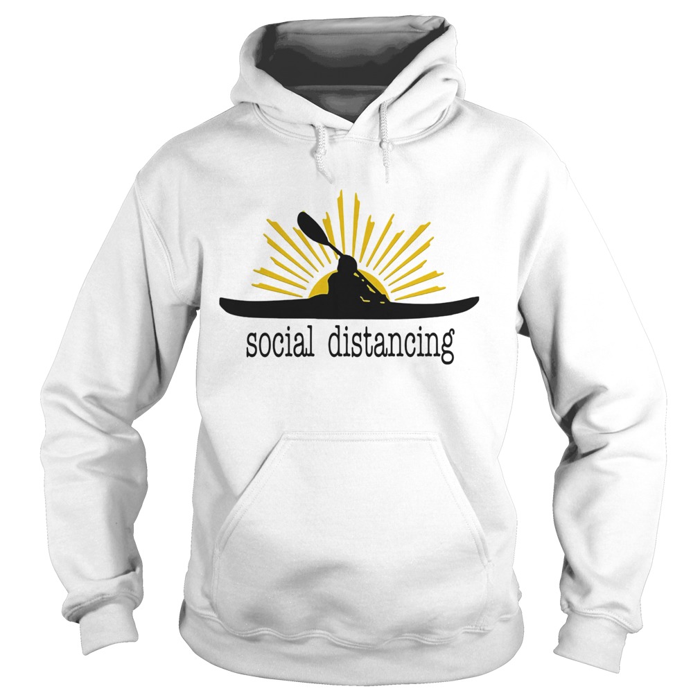 Kayak social distancing sunsight  Hoodie