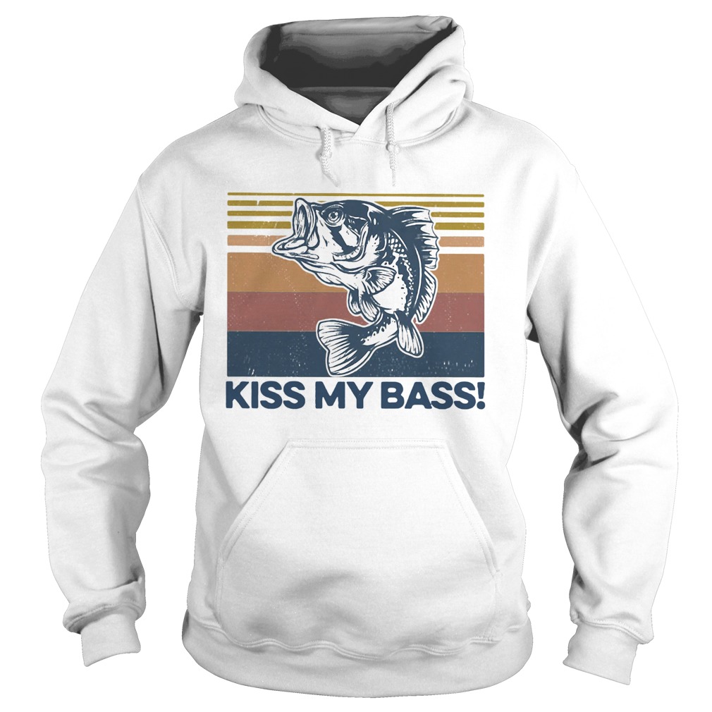 Kiss My Bass Vintage  Hoodie