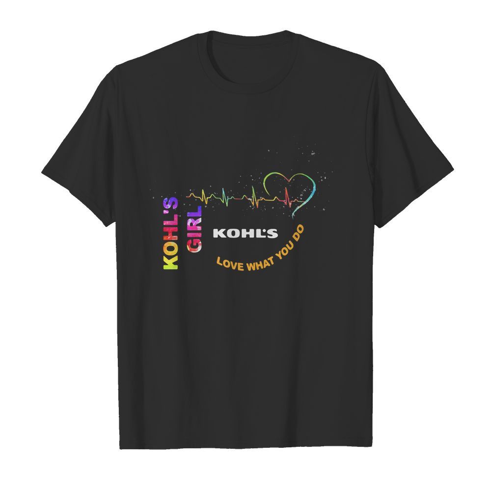 Kohl’s girl love what you do heartbeat shirt