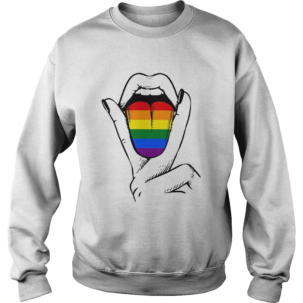 LGBT Lesbian Tongue  Sweatshirt