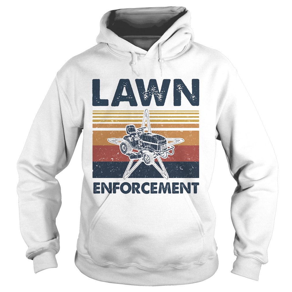 Lawn enforcement vintage  Hoodie