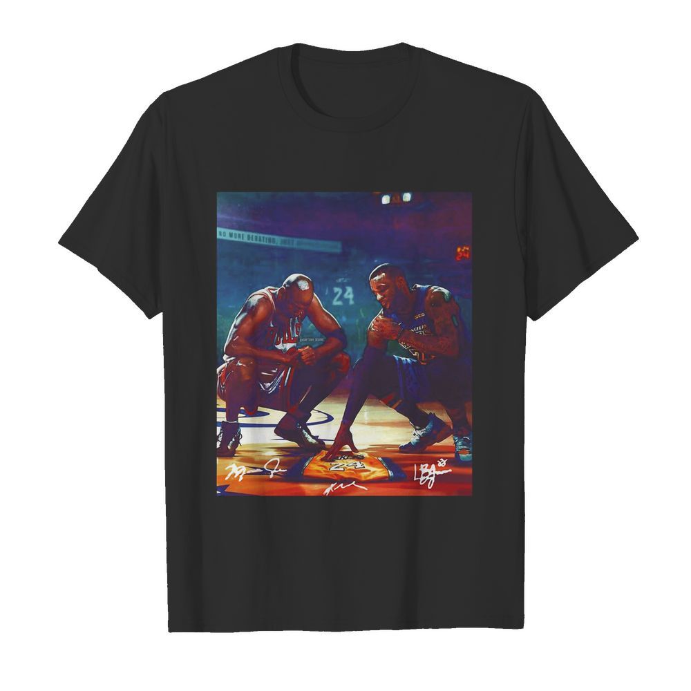 Lebron James And Kobe Bryant Signatures shirt