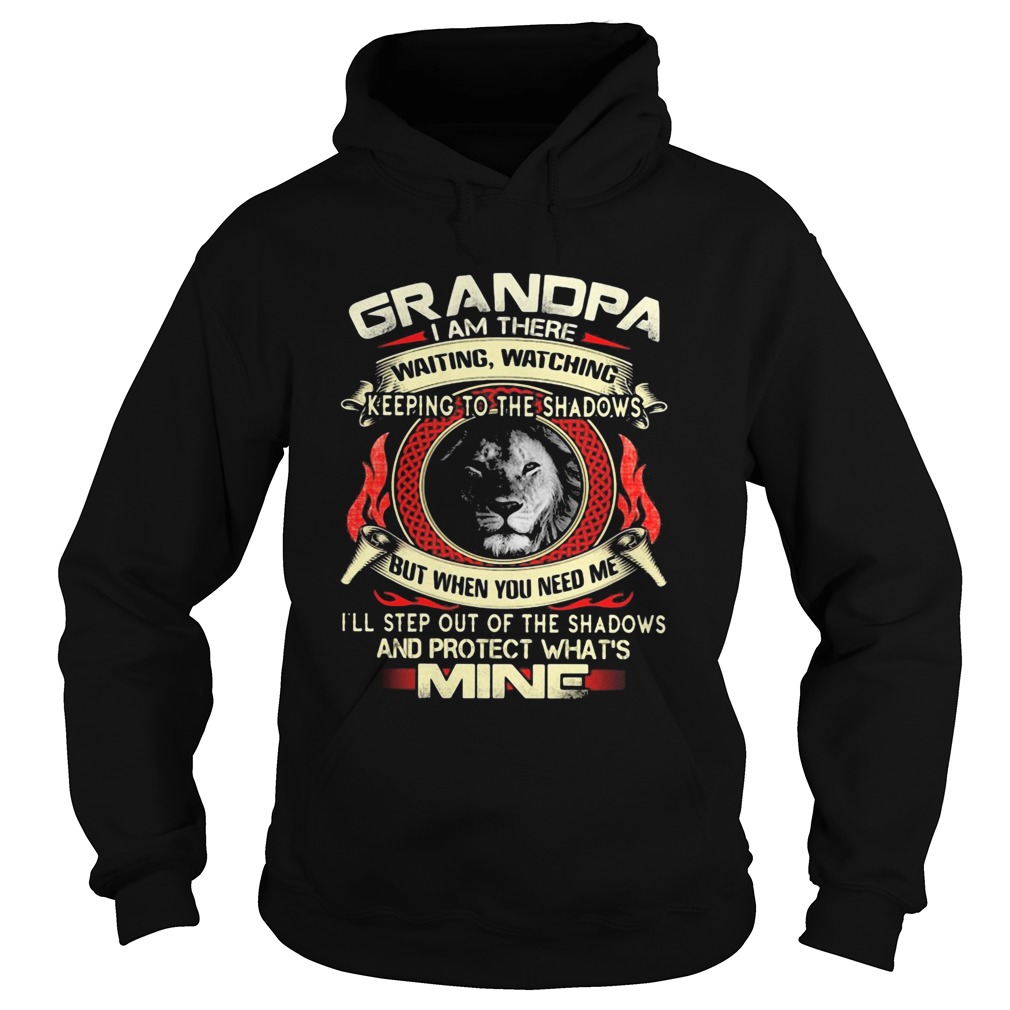 Lion grandpa I am there waiting watching keeping to the shadows but when you need me Ill step out Hoodie