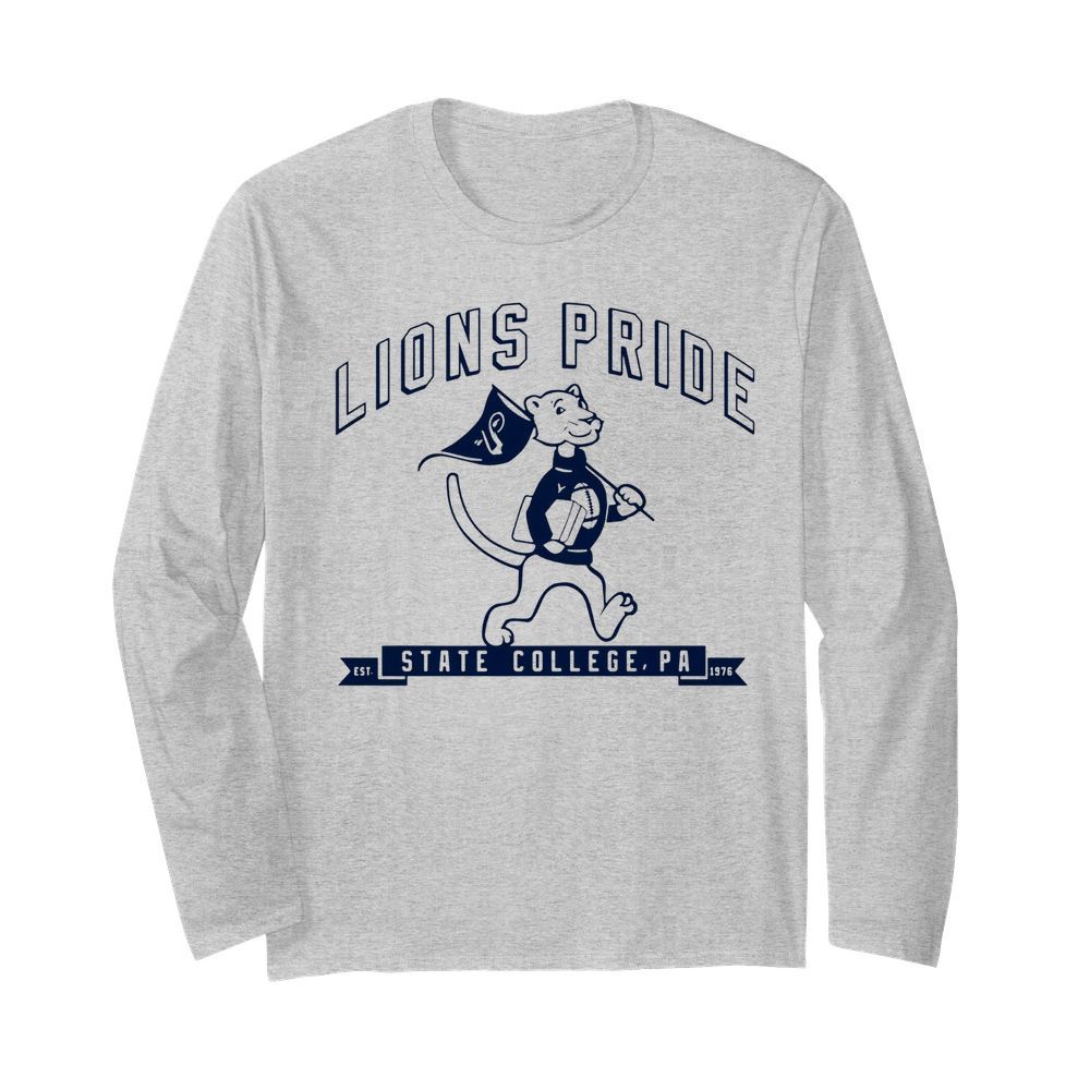 Lions pride state college est 1975 football  Long Sleeved T-shirt 