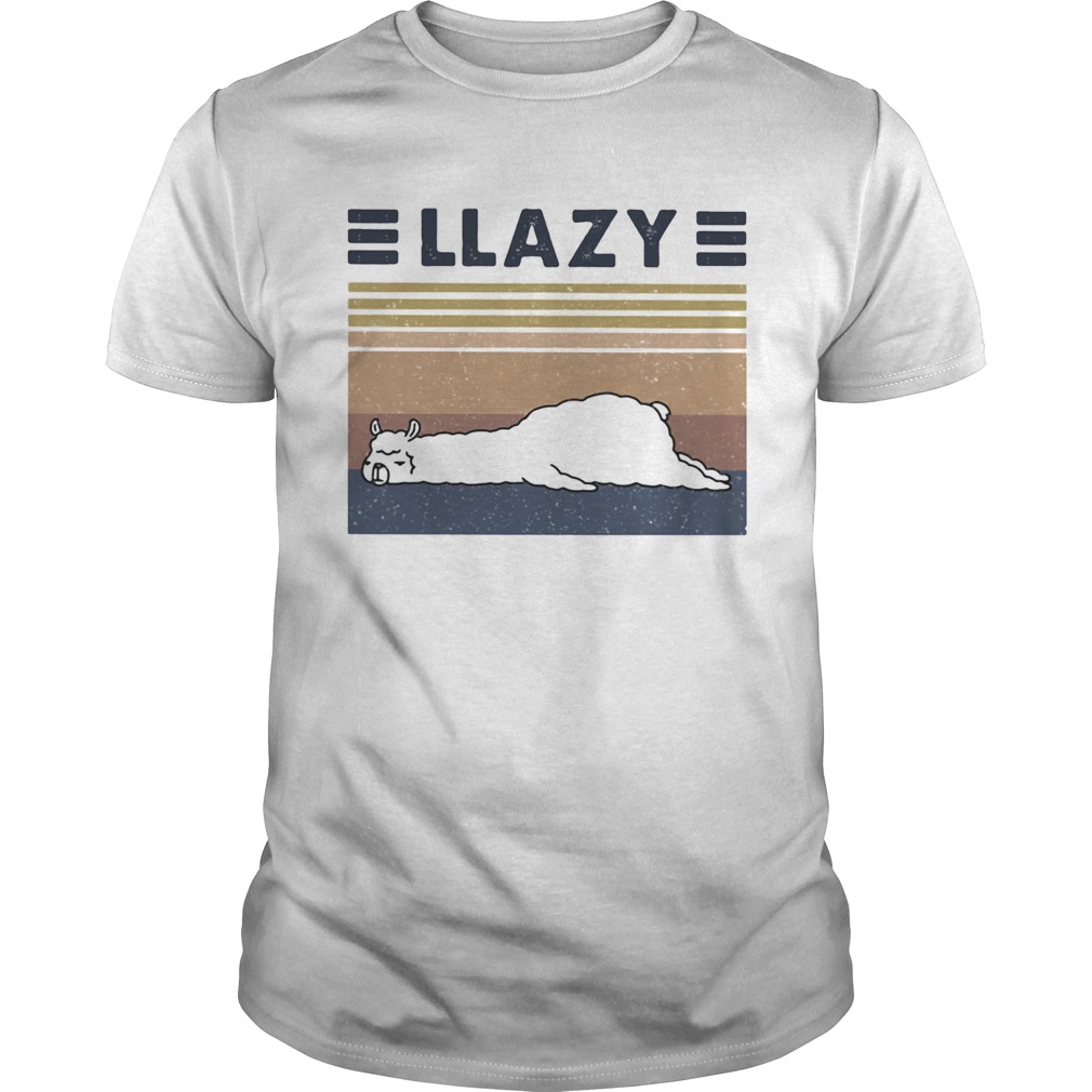 Llama llazy vintage shirt