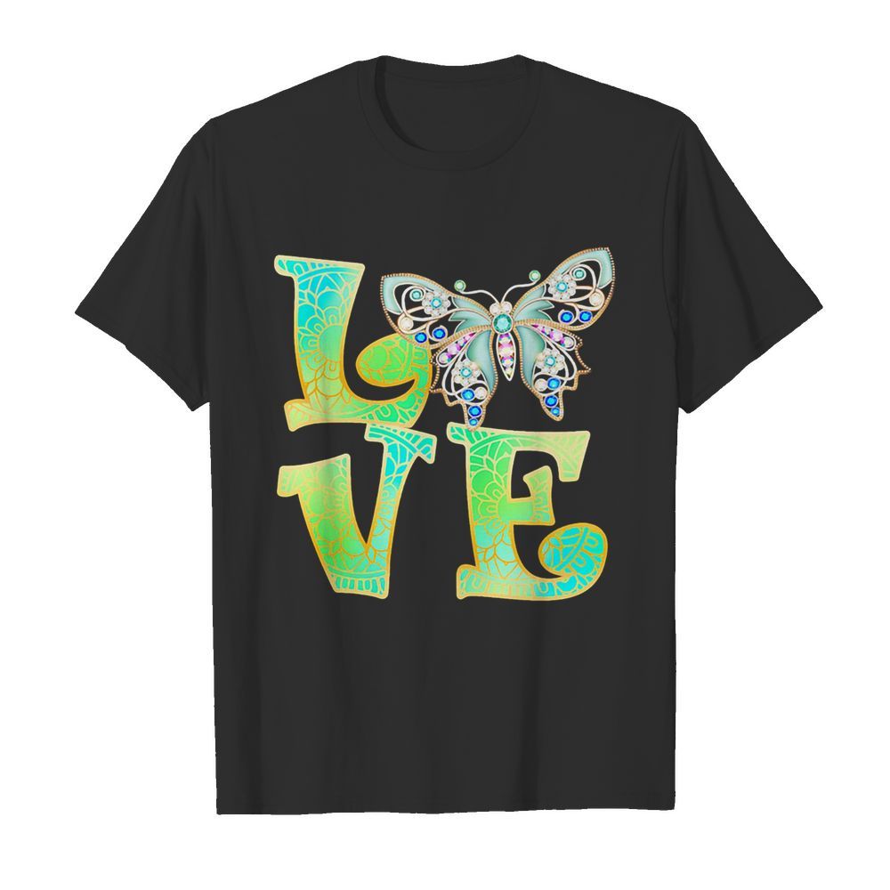 Love Butterfly mandala shirt