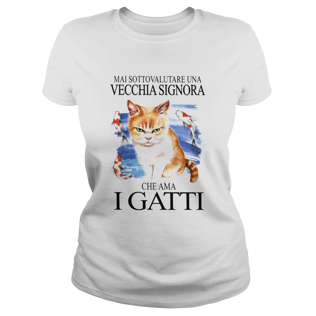 Mai Sottovalutare Una Vecchia Signora Ghe Ama I Gatti  Classic Ladies