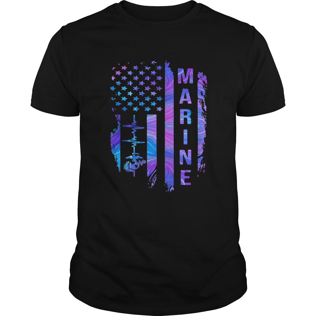 Marine American flag veteran Independence Day shirt