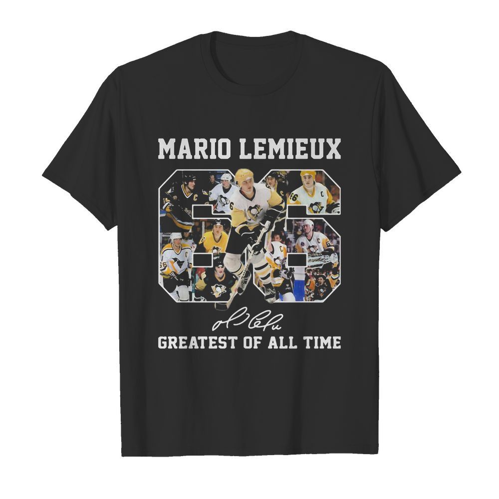 Mario Lemieux 66 greatest of all time signature shirt