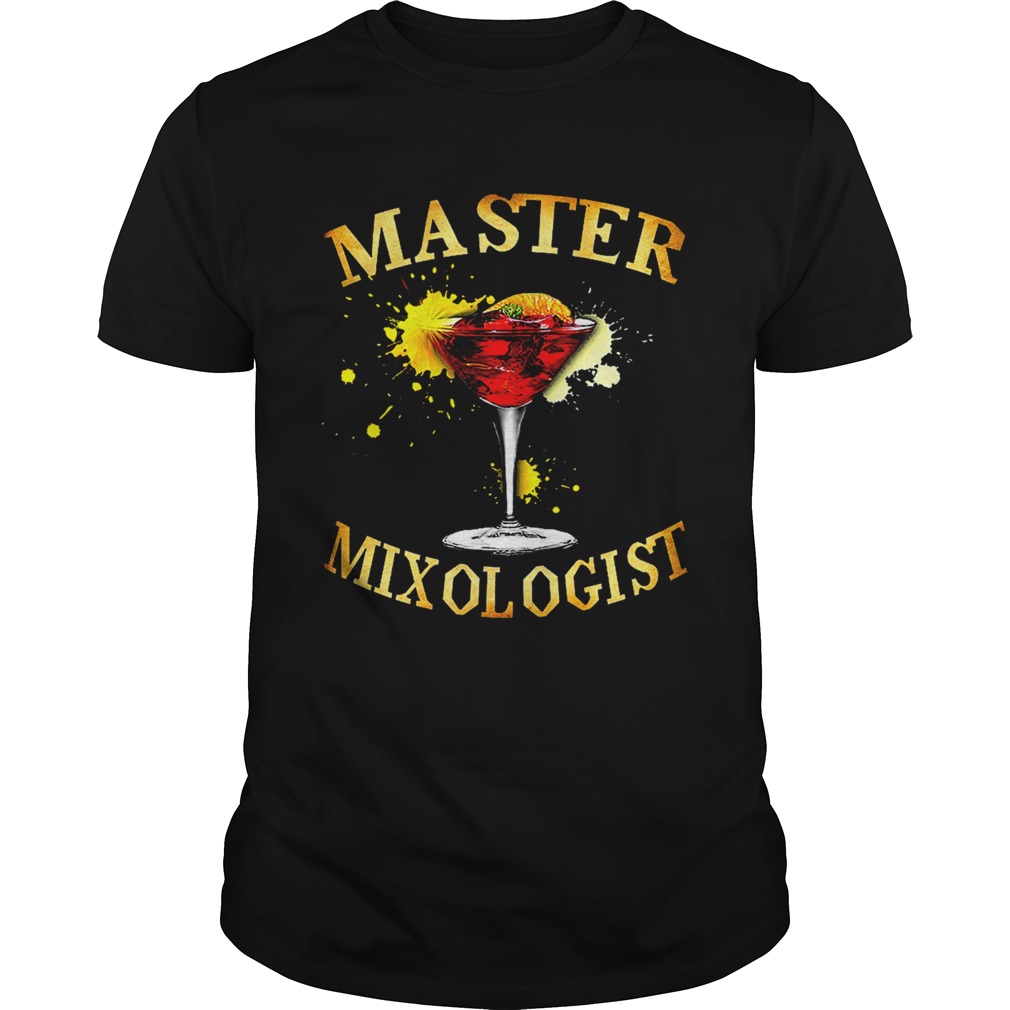 Master Mixologist Bartender Bartending shirt