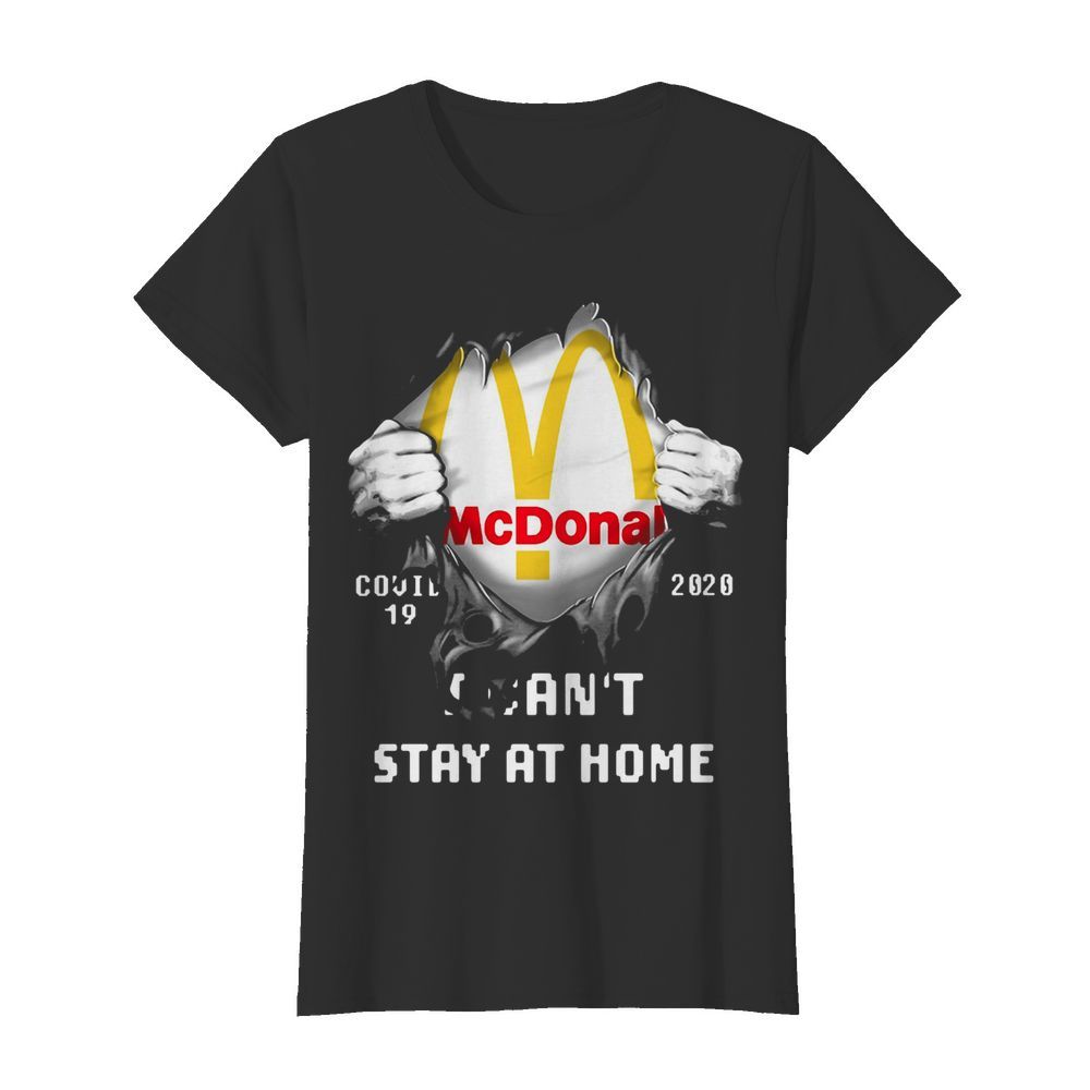 Mcdonal Covid-19 2020 I Can’t Stay At Home  Classic Women's T-shirt