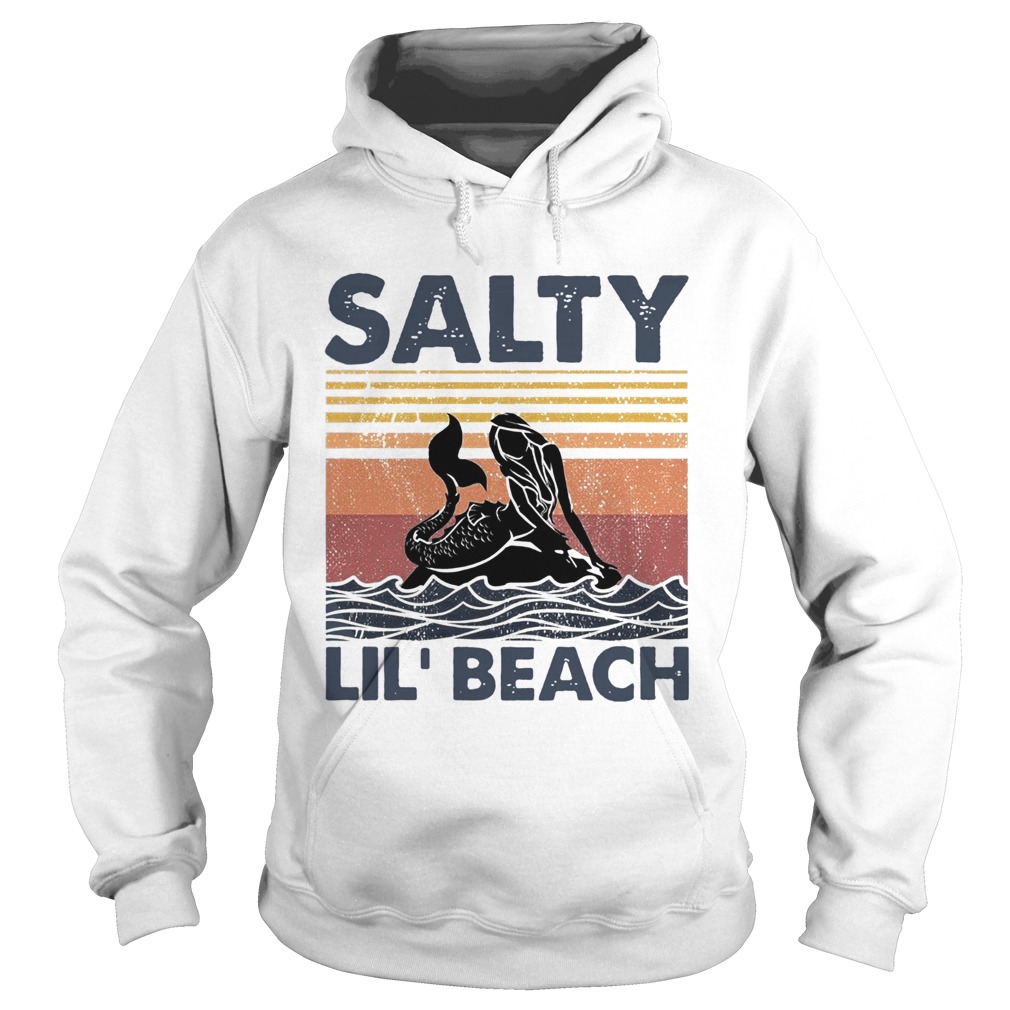 Mermaid Salty Lil Beach Vintage  Hoodie