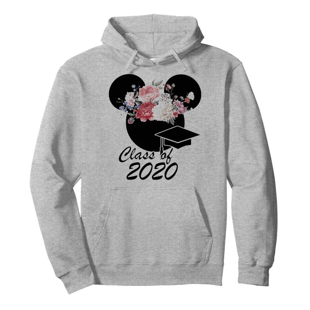 Mickey Flower Class Of 2020  Unisex Hoodie