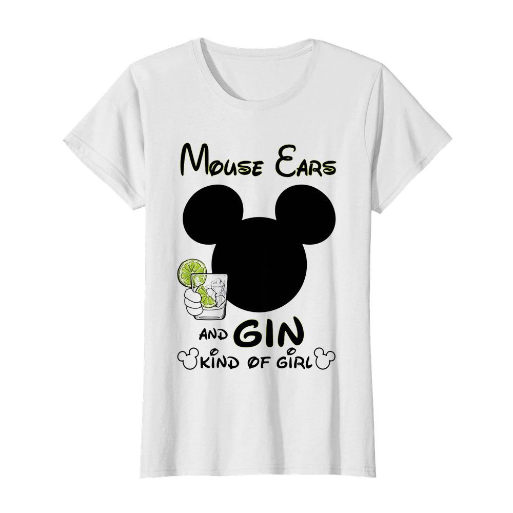 Mickey Mouse Cars And Gin Kind Of Girl  Classic Women's T-shirt