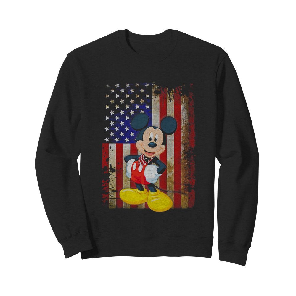 Mickey mouse independence day american flag  Unisex Sweatshirt