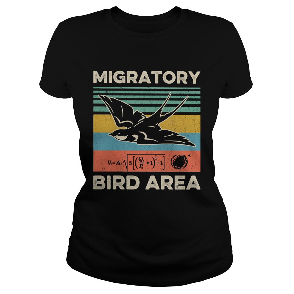 Migratory bird area vintage  Classic Ladies