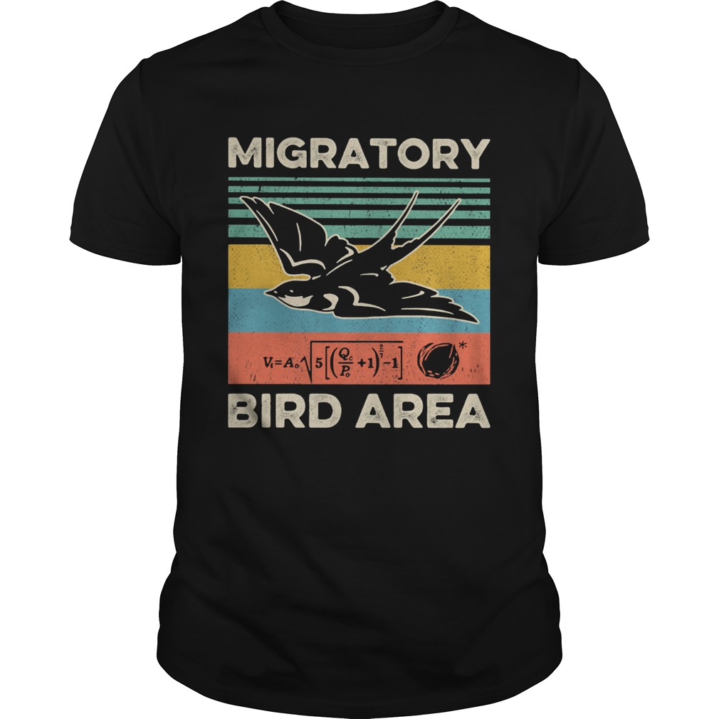 Migratory bird area vintage  Unisex