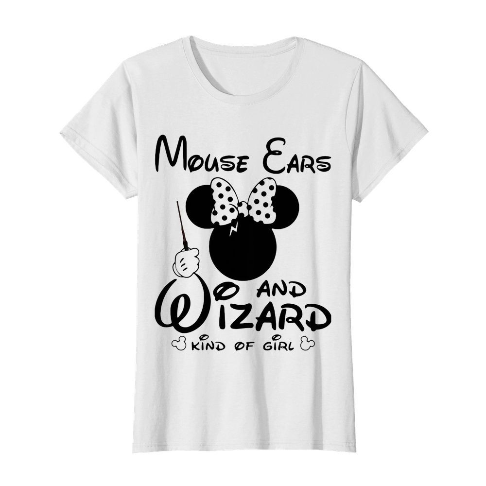 Minnie mouse ears and wizard kind of girl  Classic Women's T-shirt