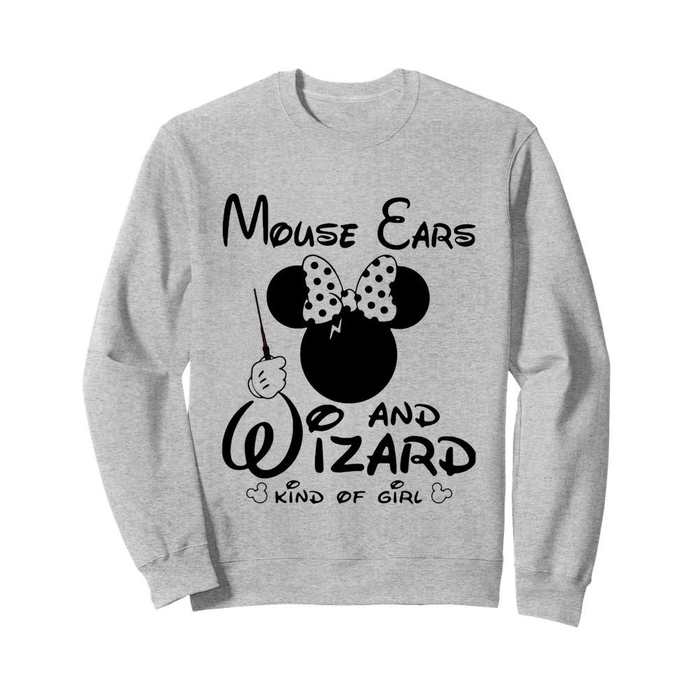 Minnie mouse ears and wizard kind of girl  Unisex Sweatshirt