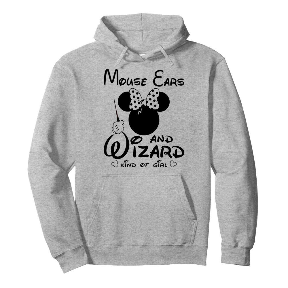 Minnie mouse ears and wizard kind of girl  Unisex Hoodie