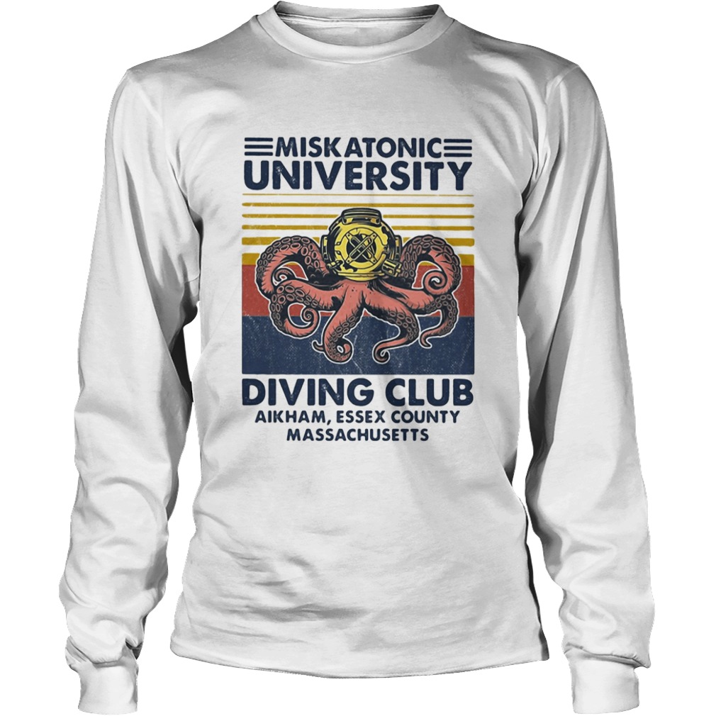 Miskatonic university Scuba diving club aikham essex county vintage  Long Sleeve