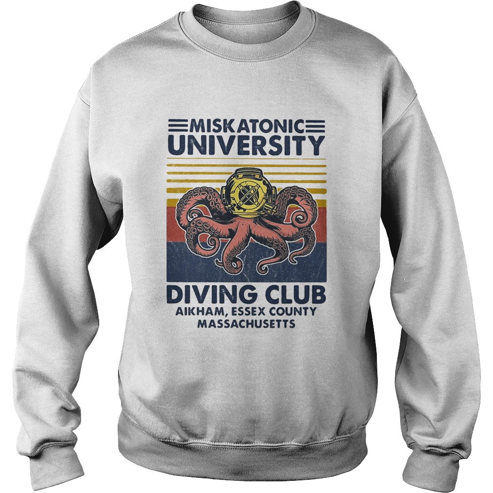 Miskatonic university Scuba diving club aikham essex county vintage  Sweatshirt