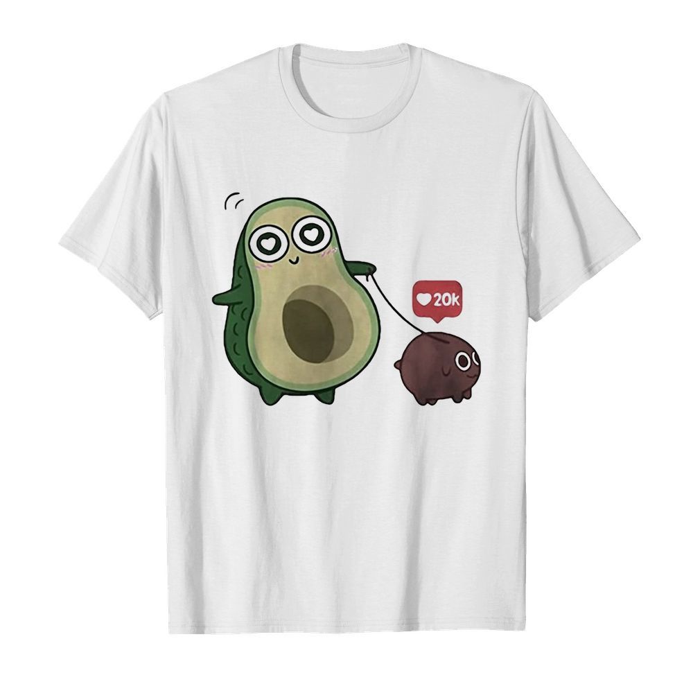 Mole Yogi avocado dog 20k heart shirt