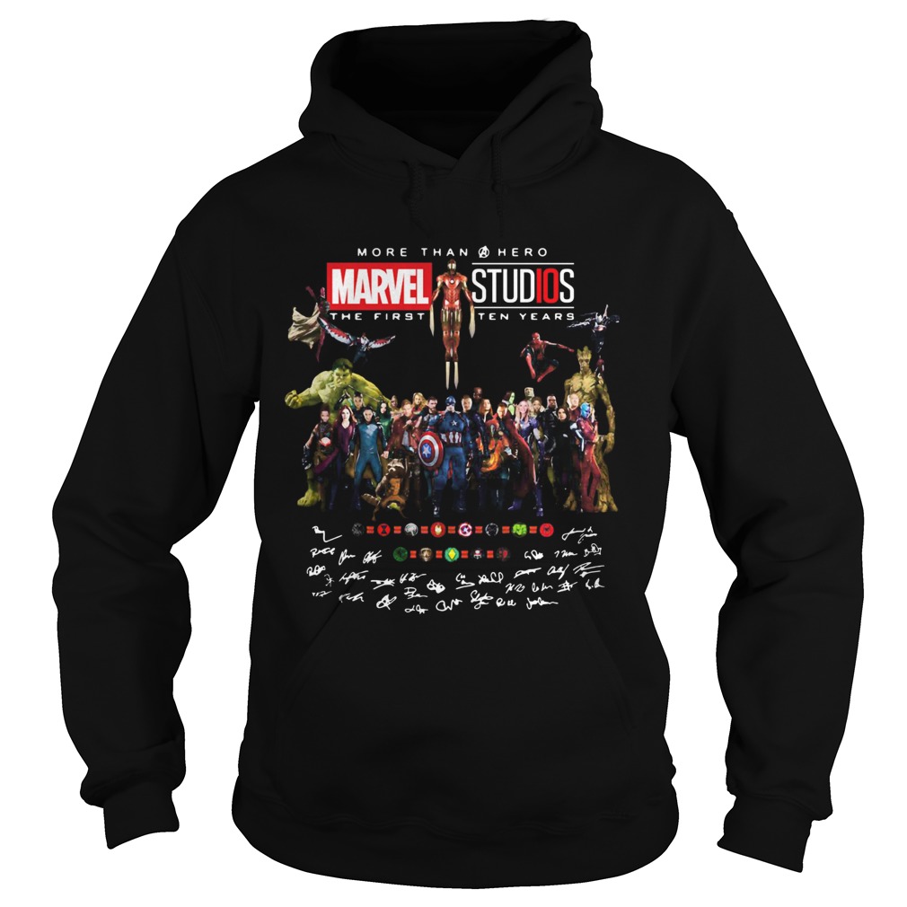 More than hero marvel studios the first ten years signatures  Hoodie